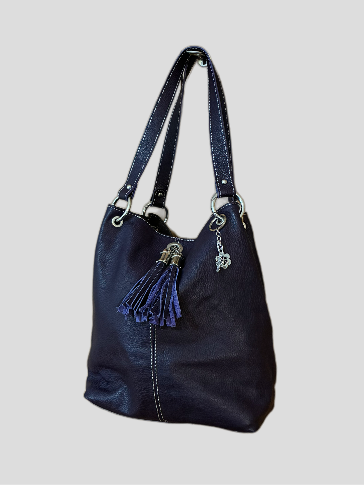 Vintage Purple Hobo Barrokha Bag