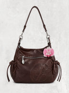 Francesco Biasia Barrokha chocolate vintage bag