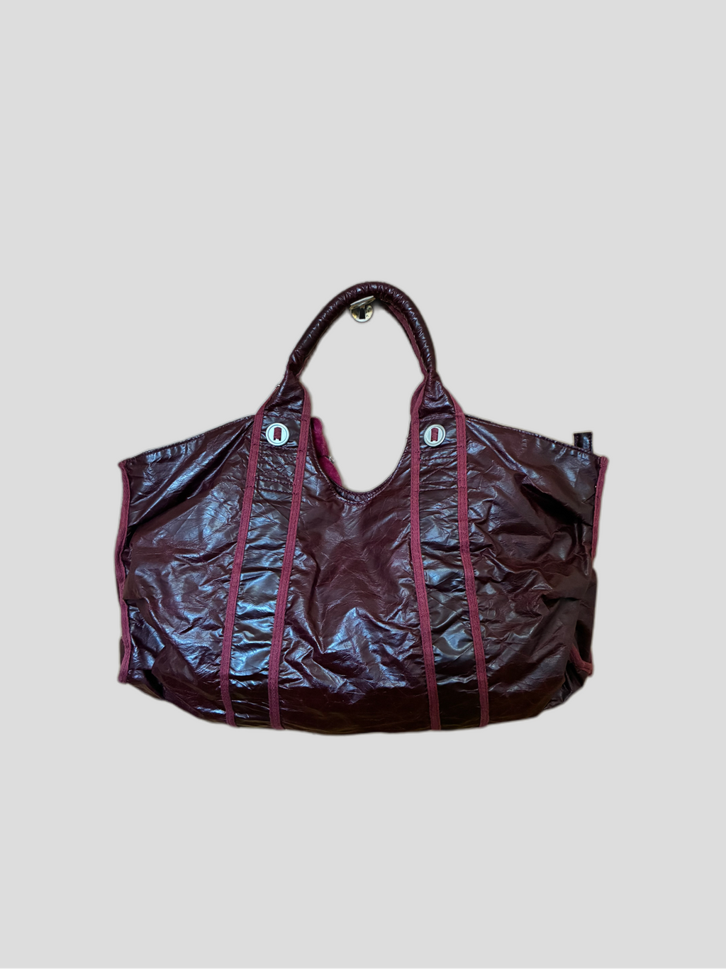 Adolfo Domínguez burgundy Barrokha vintage bag