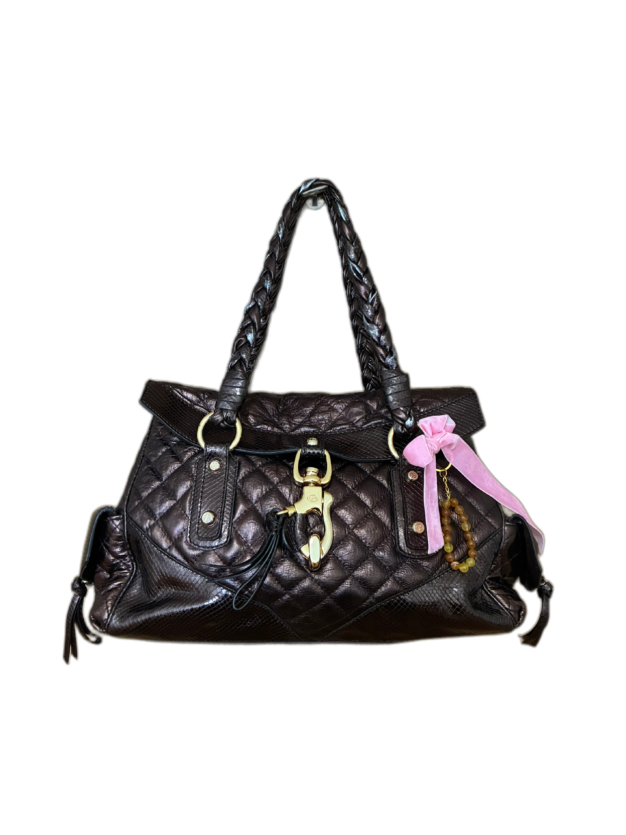 Bolso vintage Francesco Biasia chocolate Barrokha