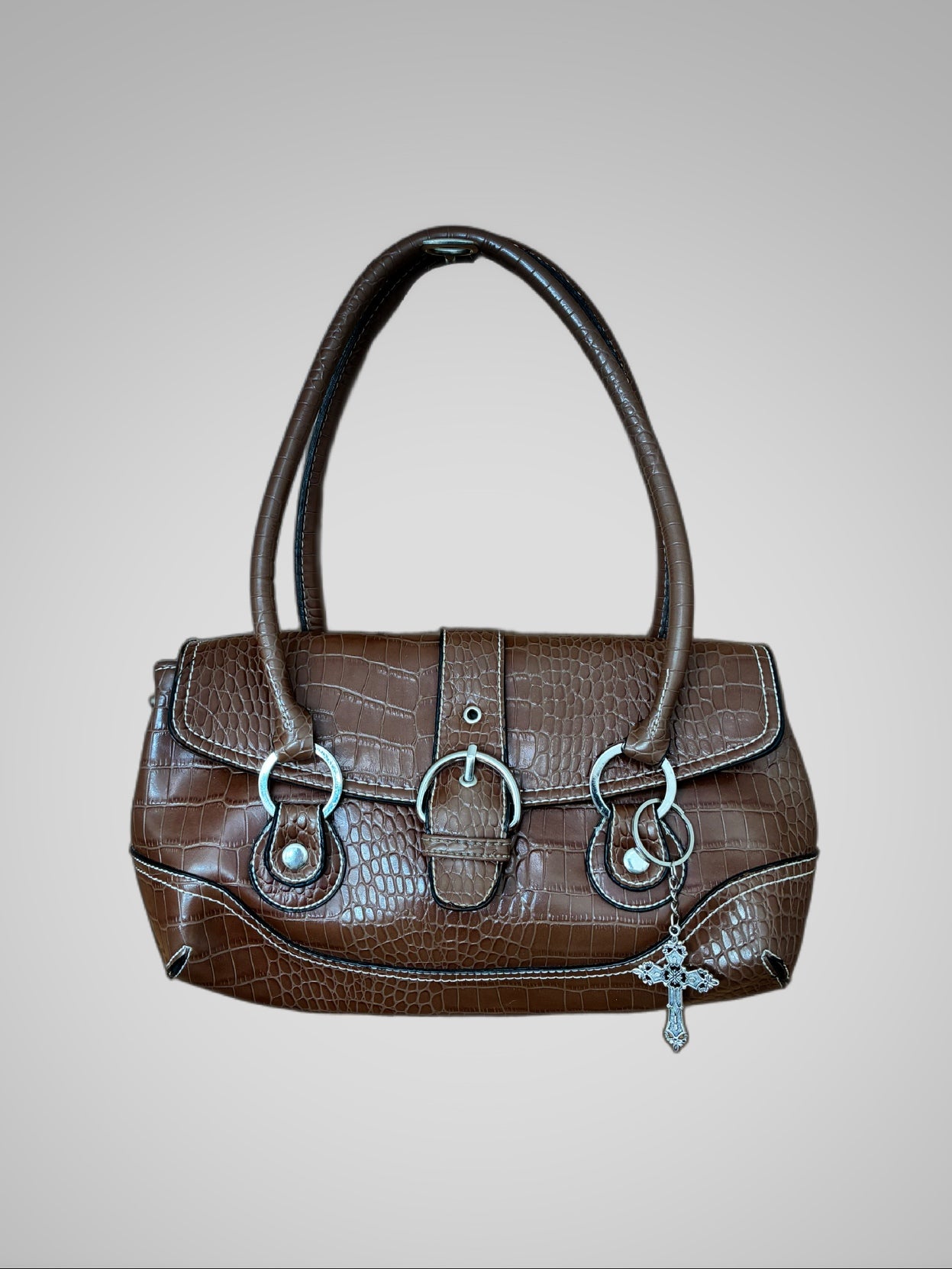 Vintage David Jones croc Barrokha bag