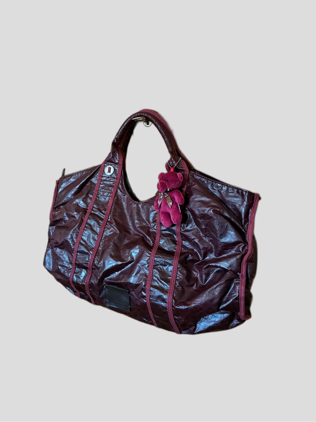 Adolfo Domínguez burgundy Barrokha vintage bag