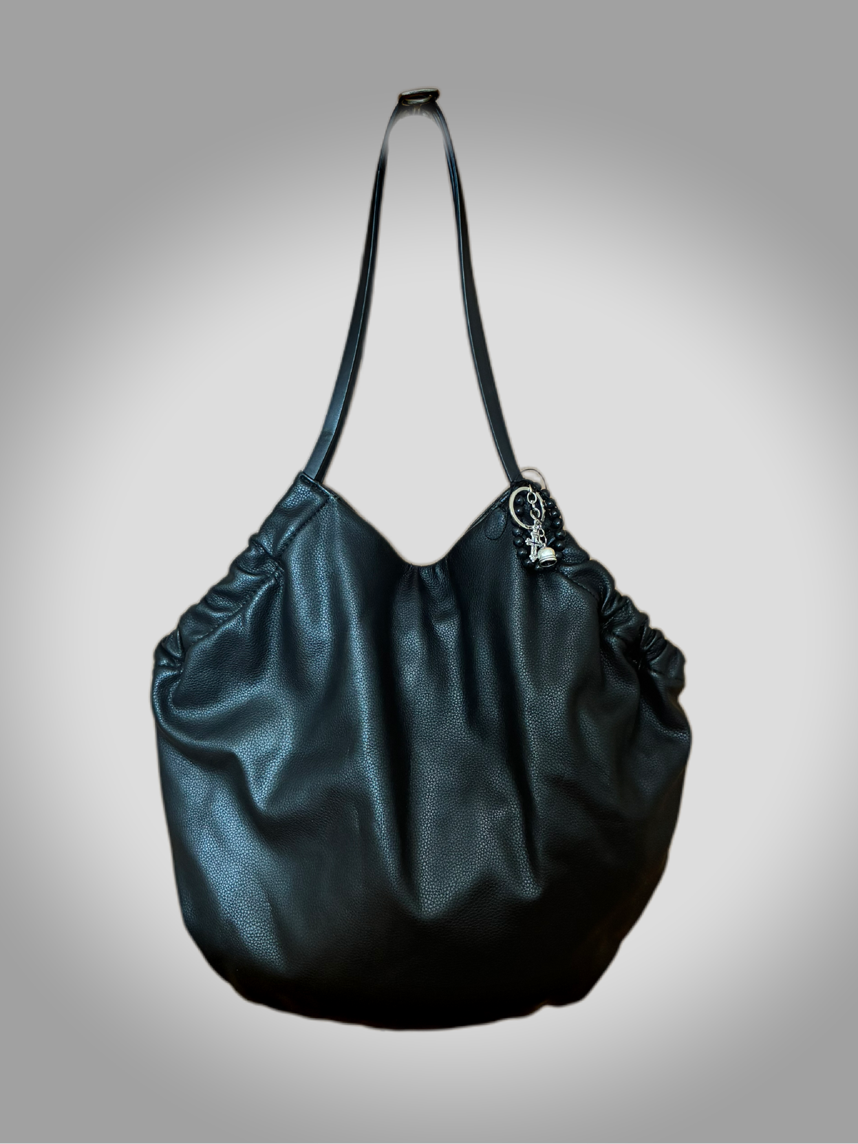 Zara Barrokha deep black hobo vintage bag