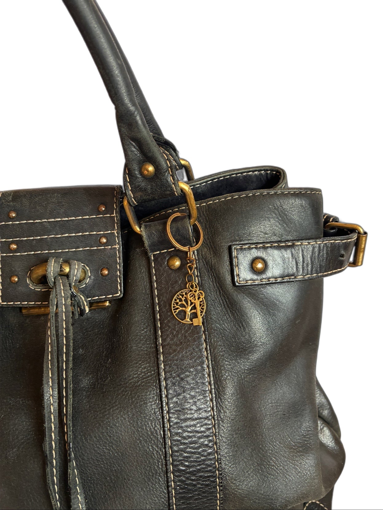 Bolso vintage piel Purificación García Barrokha