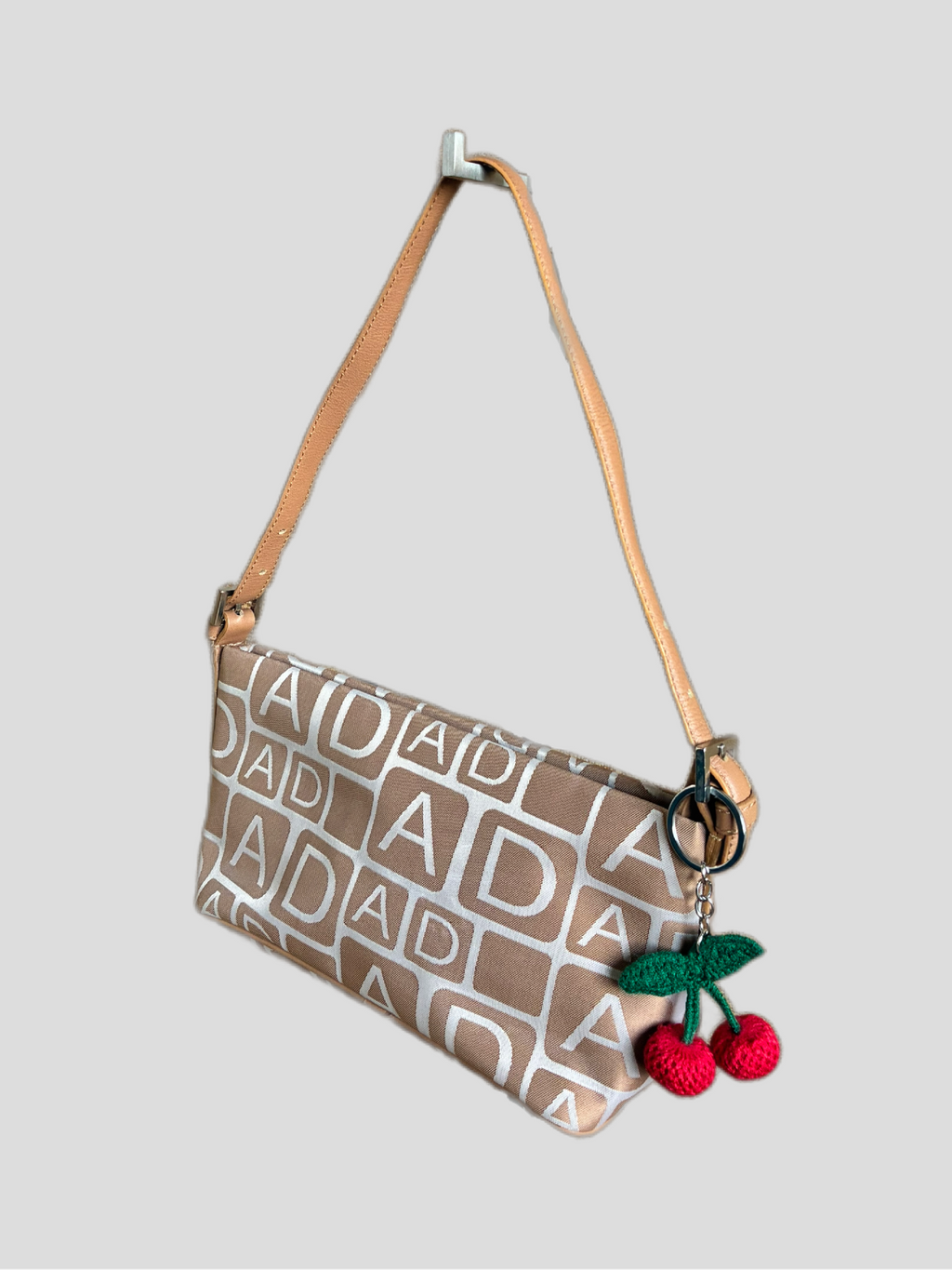 Camel cherry Adolfo Domínguez Barrokha vintage bag