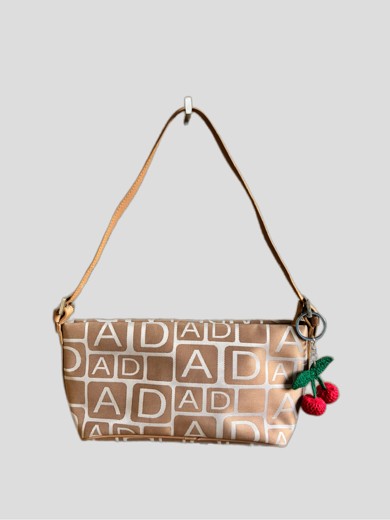 Camel cherry Adolfo Domínguez Barrokha vintage bag