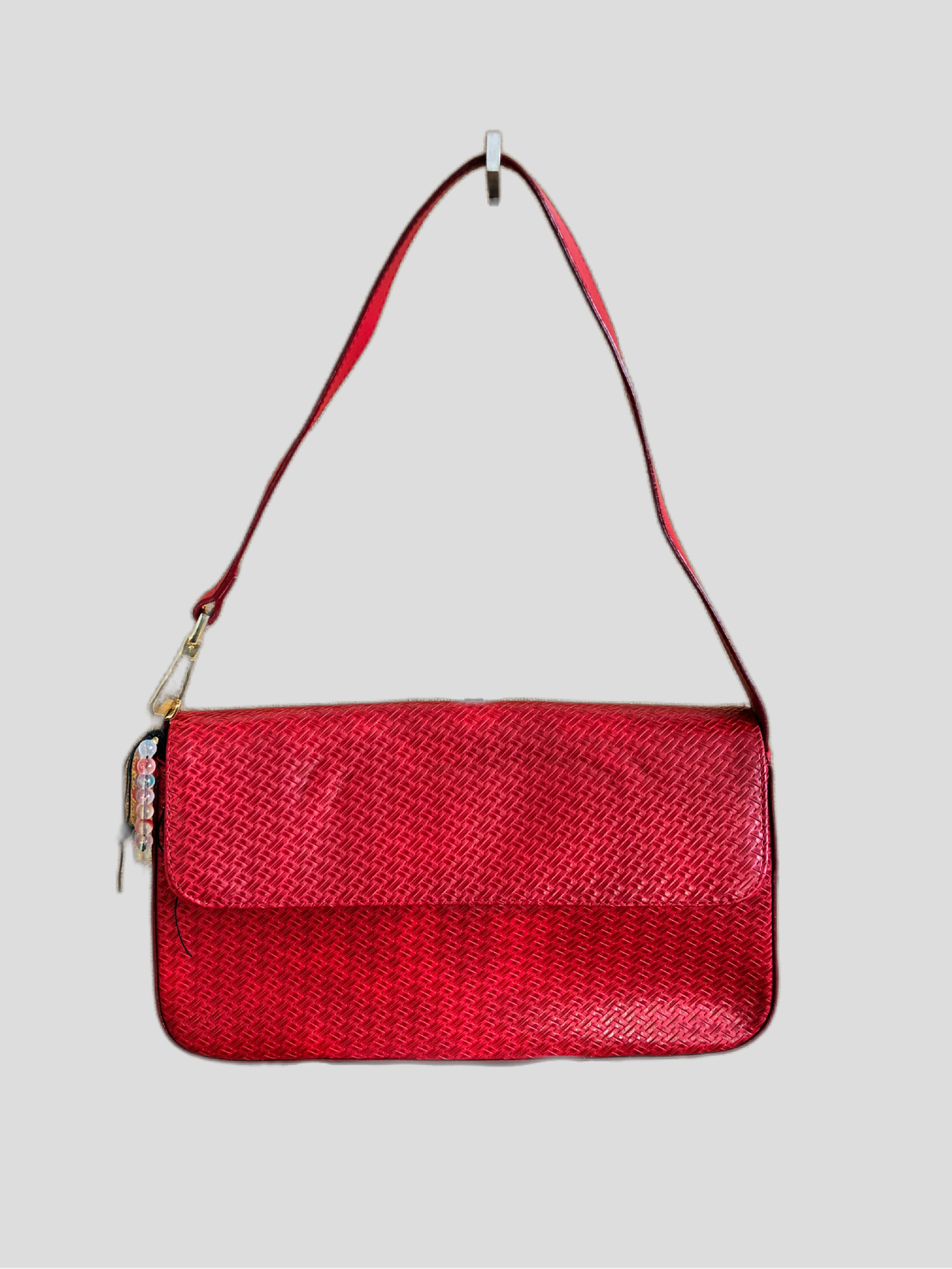 Barrokha vintage red braided bag
