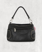 Vintage leather bag with Barokha stitching