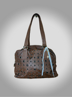 Bolso vintage piel perforado Las Pepas Barrokha
