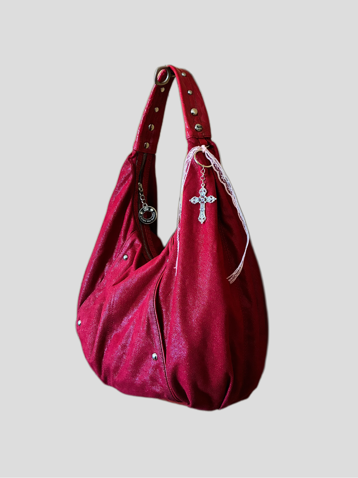 Bolso vintage Kathy Van Zeeland red Barrokha