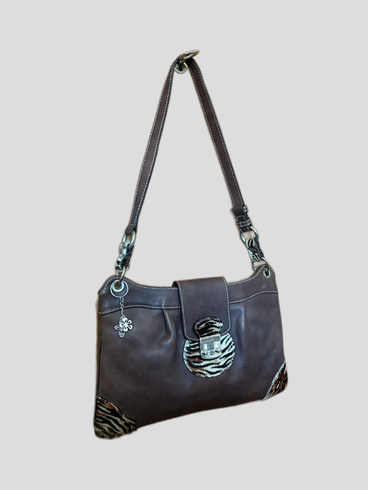 Vintage animal print leather bag RR Barrokha