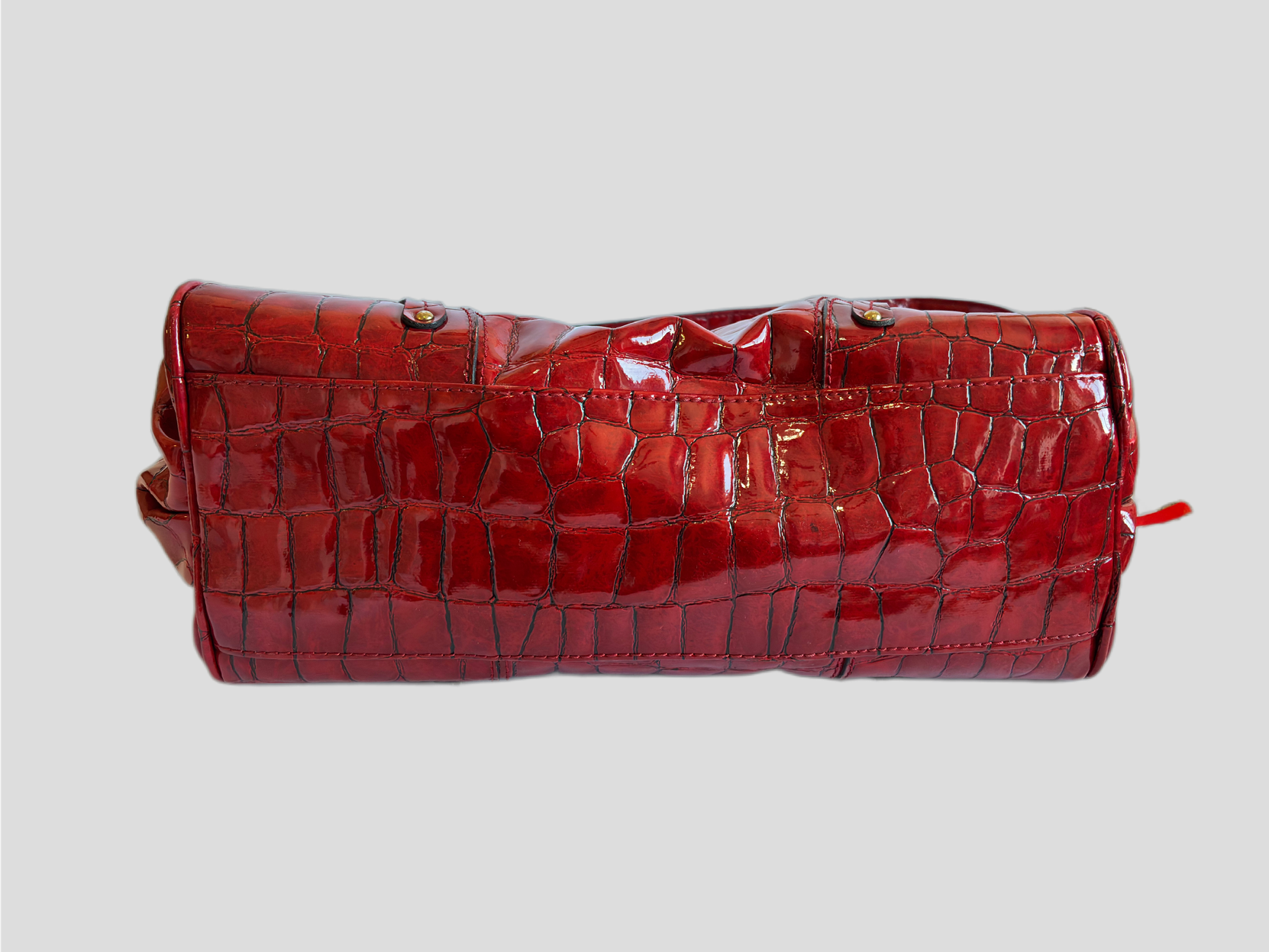 Bolso Vintage Red Croc Liz Claiborne | Barrokha