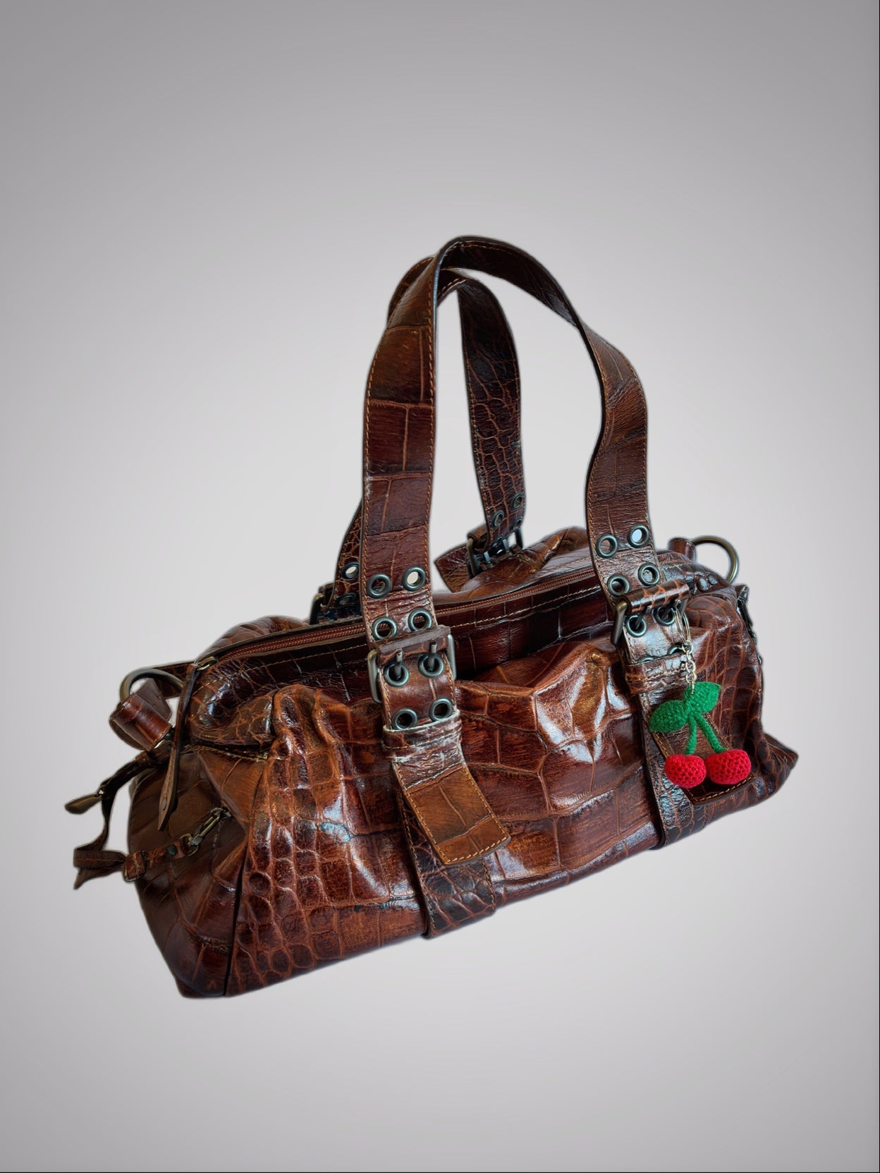 Bolso Francesco Biasia Croco Brown