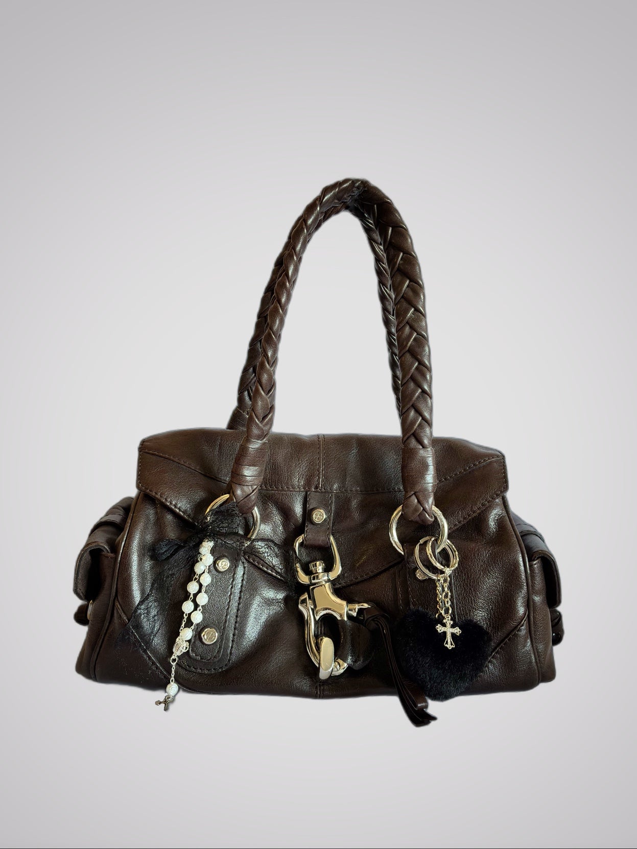 Bolso Vintage Francesco Biasia Chocolate Premium | Barrokha