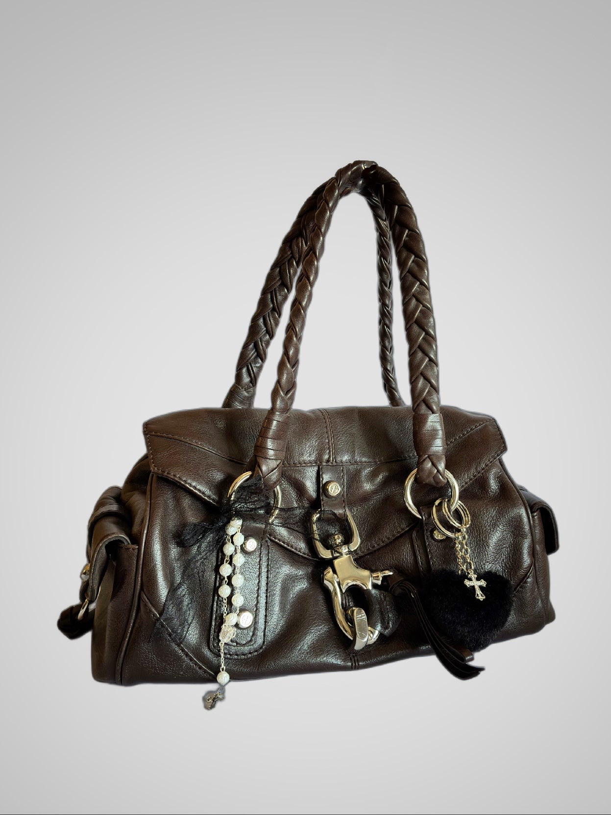 Bolso Vintage Francesco Biasia Chocolate Premium | Barrokha