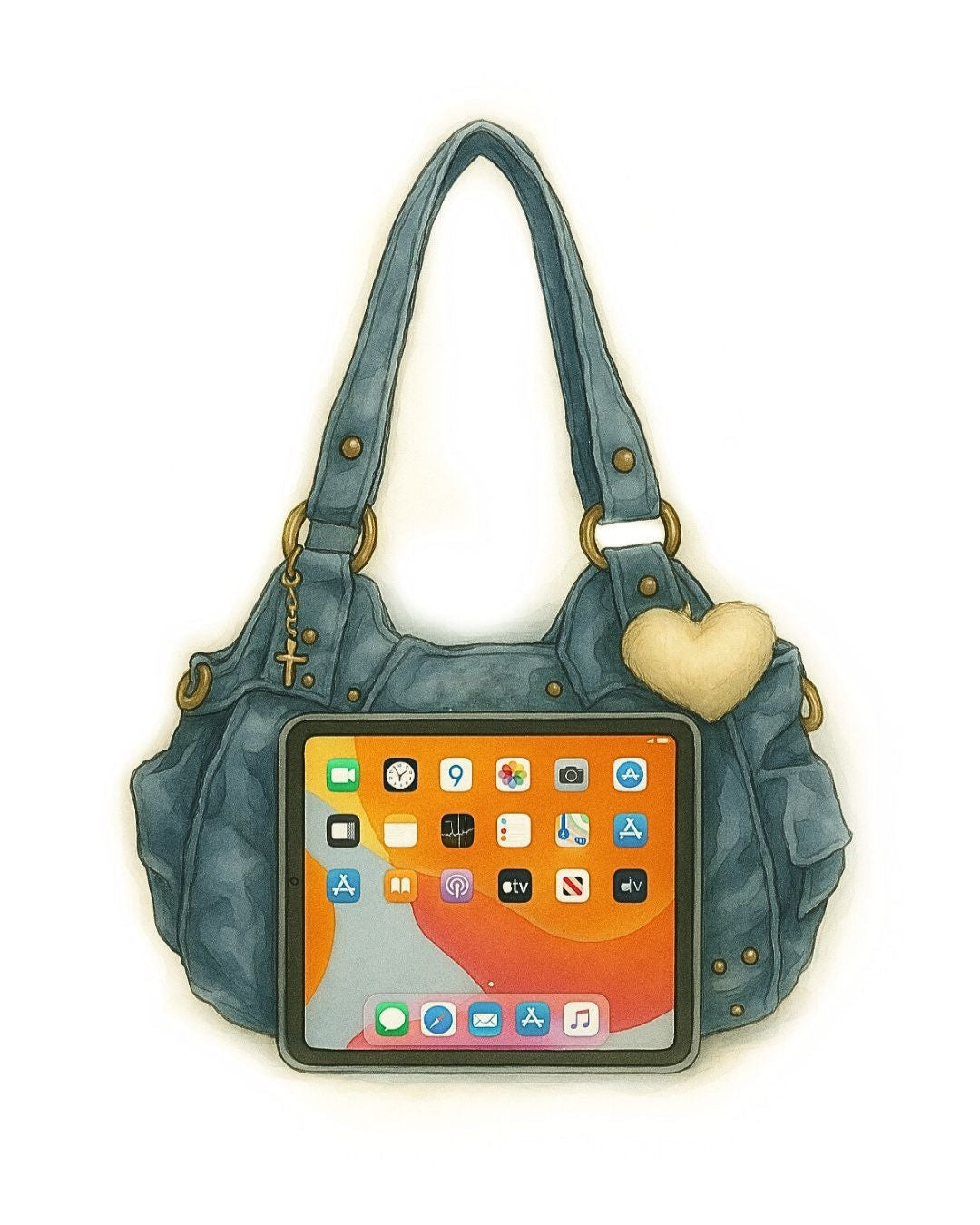 Bolso Angel Kiss Denim | Barrokha