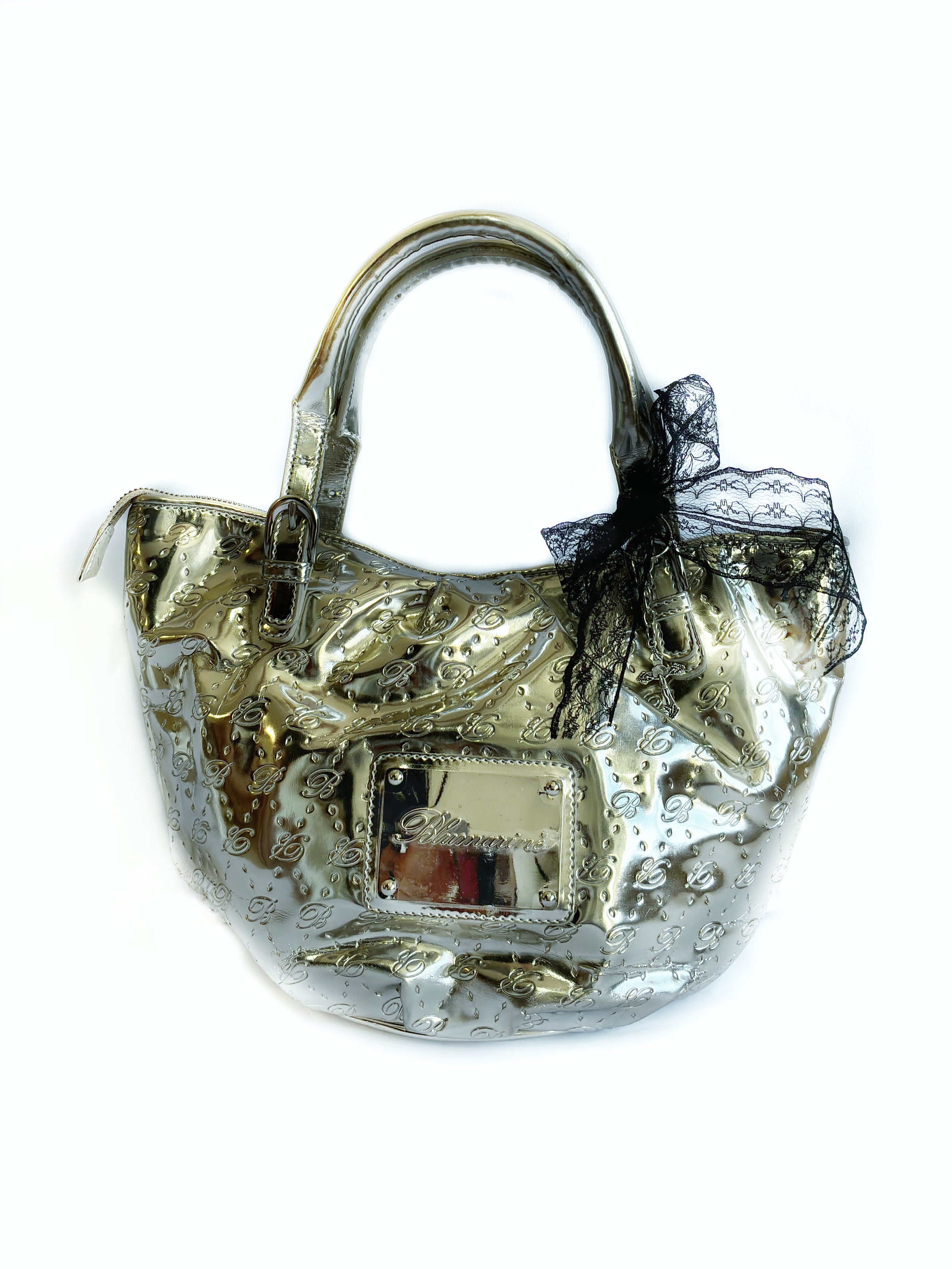 Bolso blumarine Barrokha vintage silver con charms