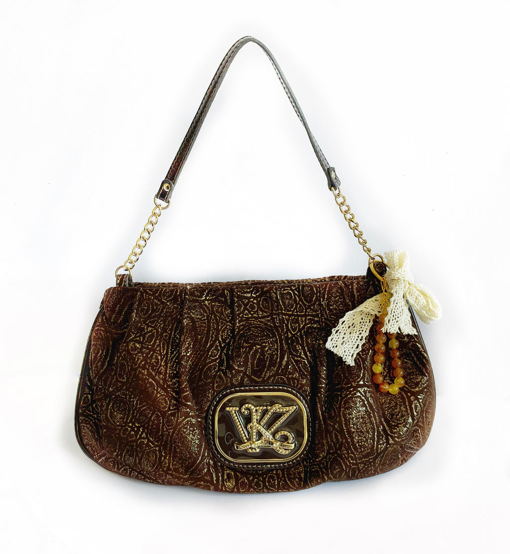 Bolso chocolate Kathy Van Zeeland Barrokha charms