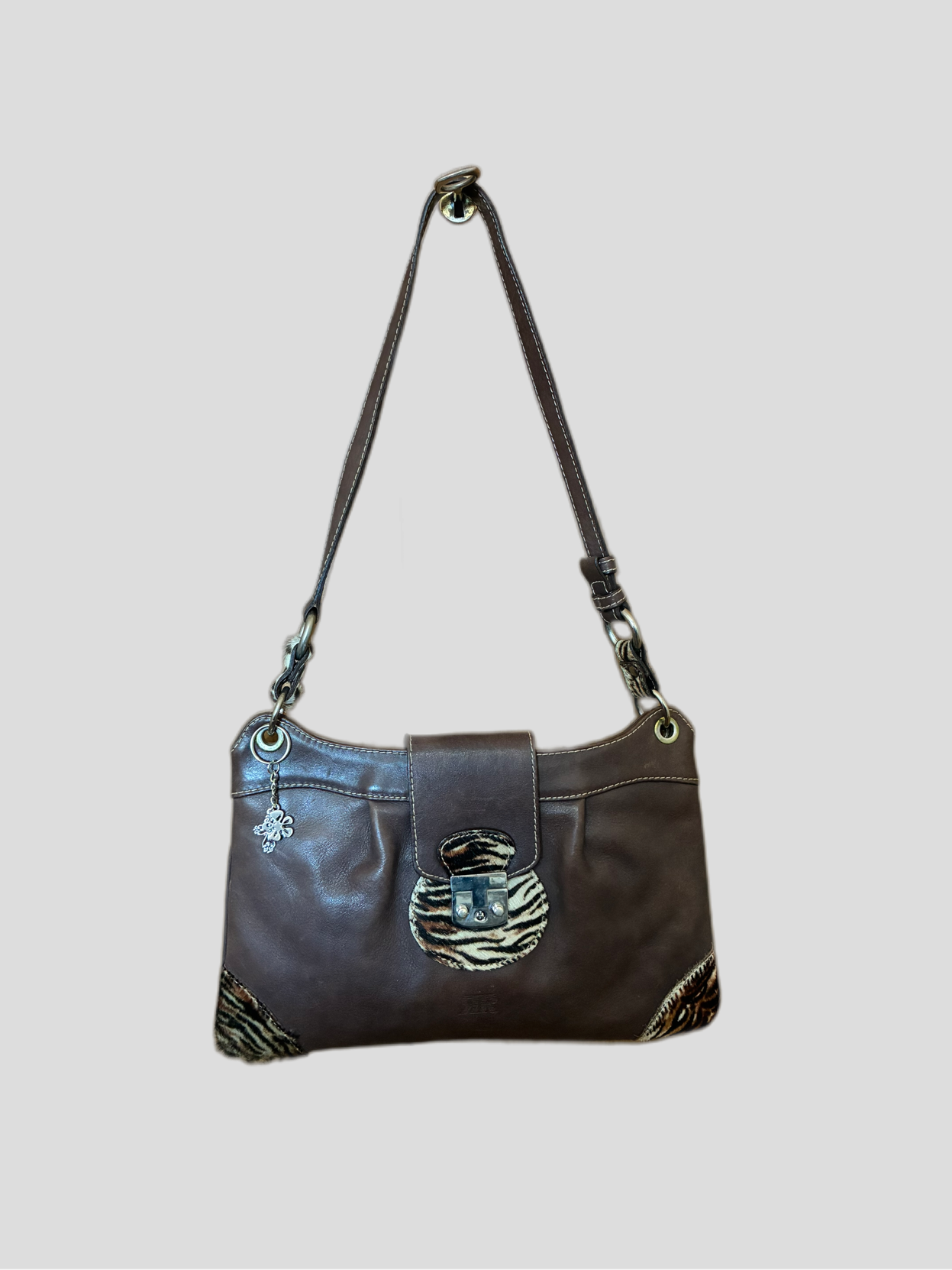 Vintage animal print leather bag RR Barrokha