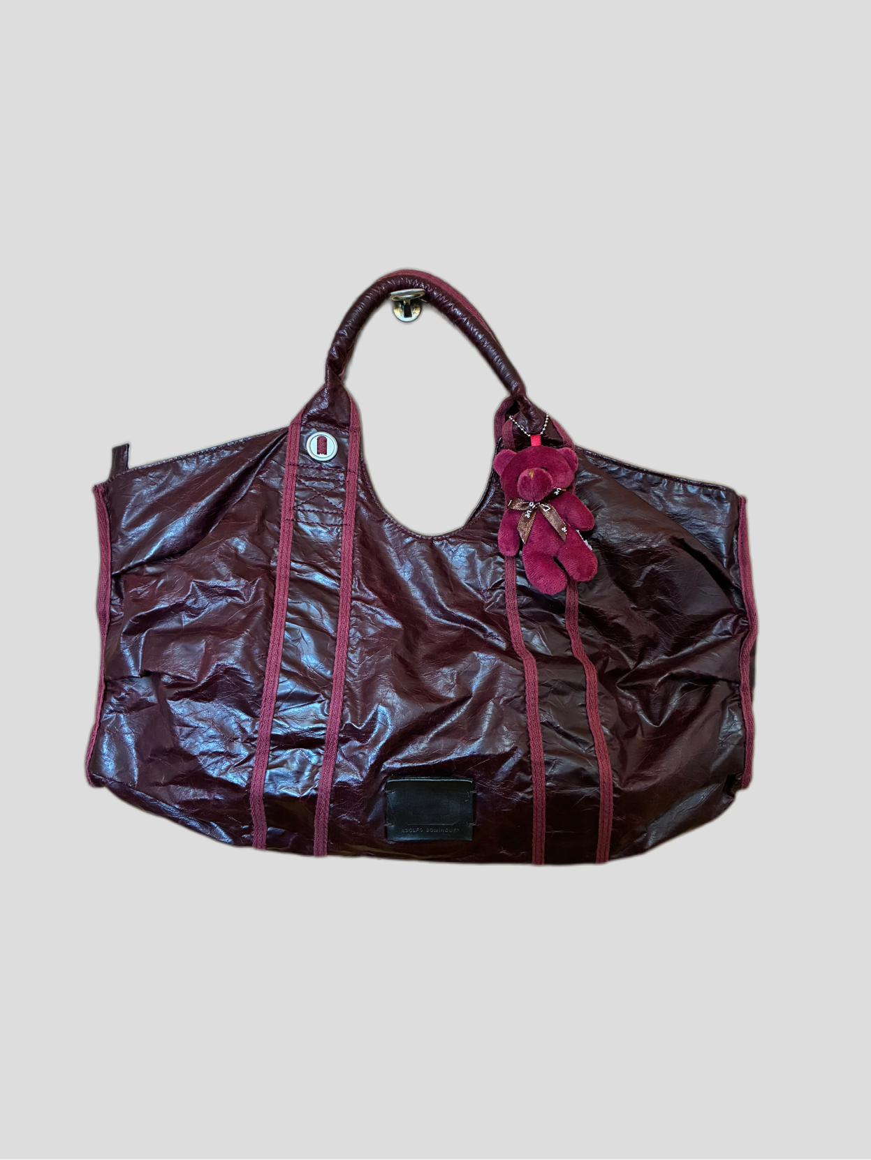 Adolfo Domínguez burgundy Barrokha vintage bag