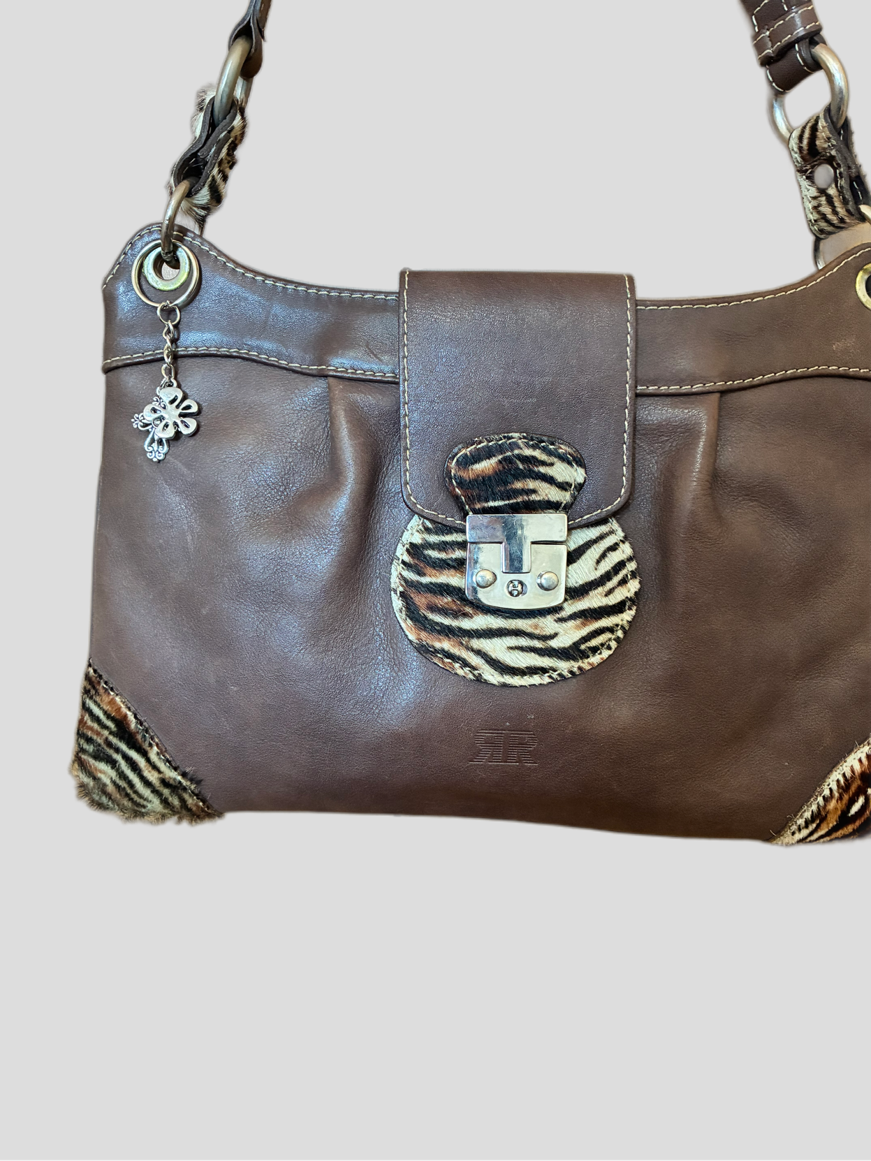 Vintage animal print leather bag RR Barrokha