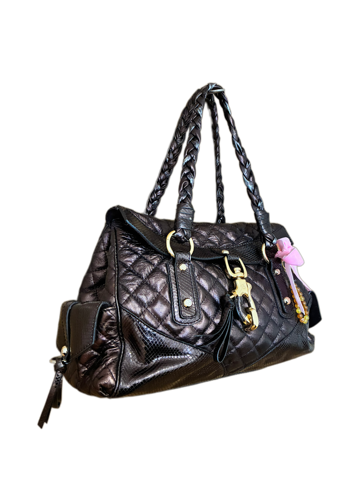 Bolso vintage Francesco Biasia chocolate Barrokha