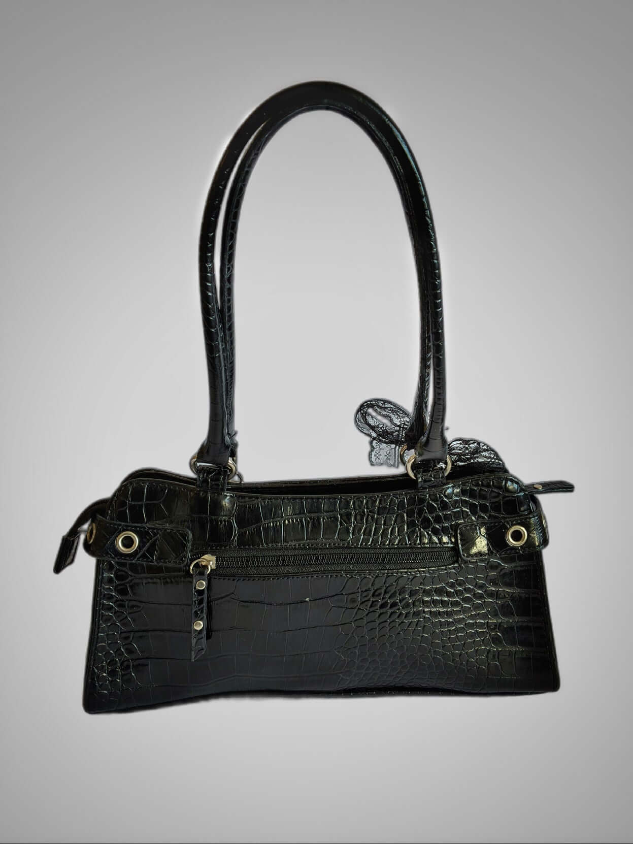 Bolso Marc Picard Croco Noir