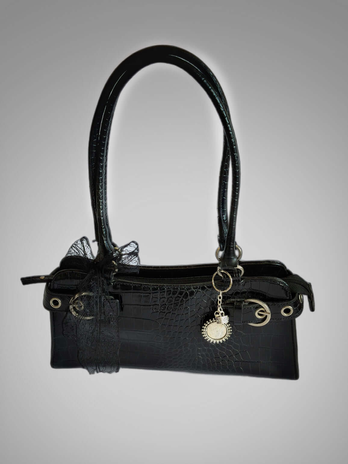 Bolso Marc Picard Croco Noir