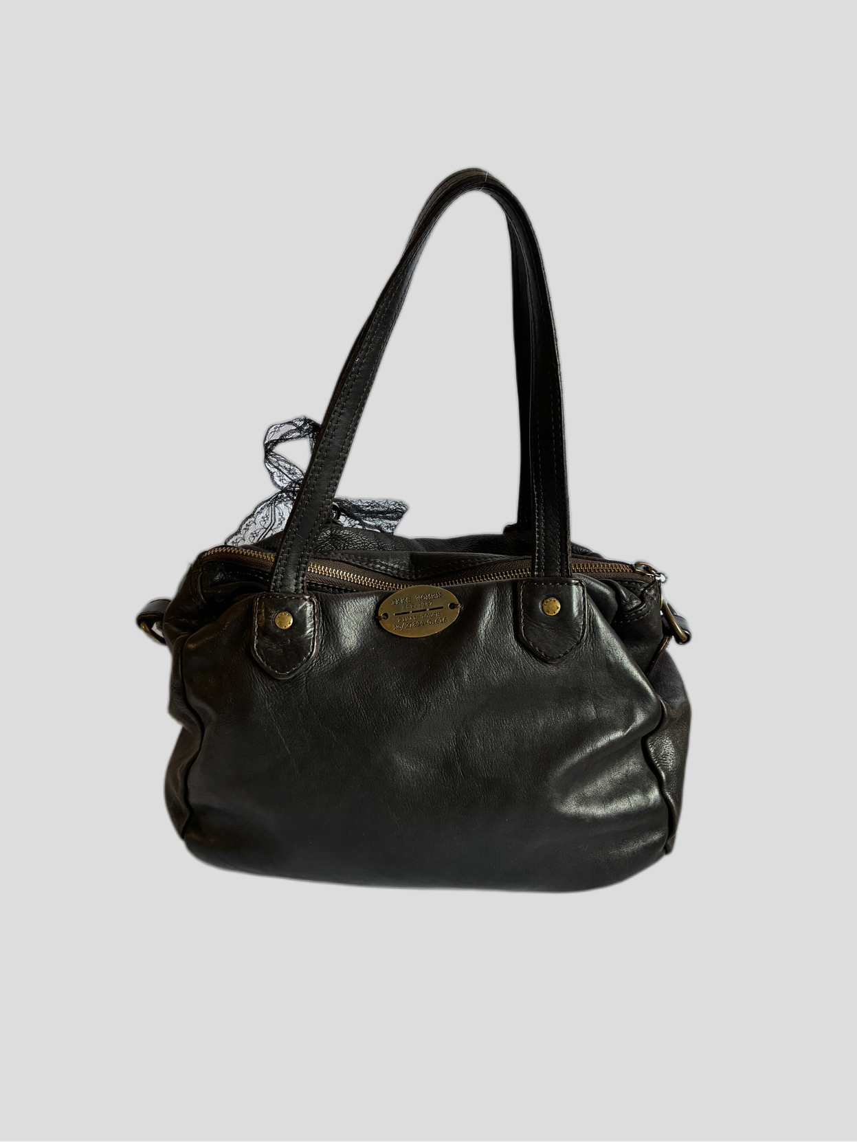 Bolso vintage IKKS cuero Barrokha
