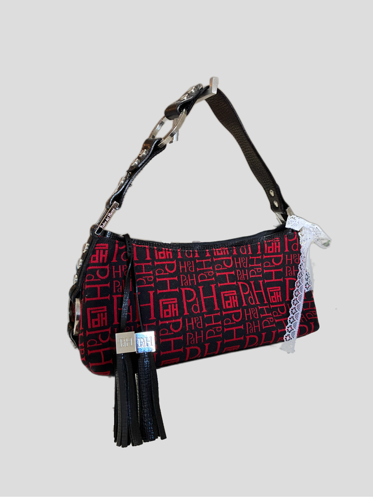 Vintage Pedro del Hierro Barrokha carmine handbag